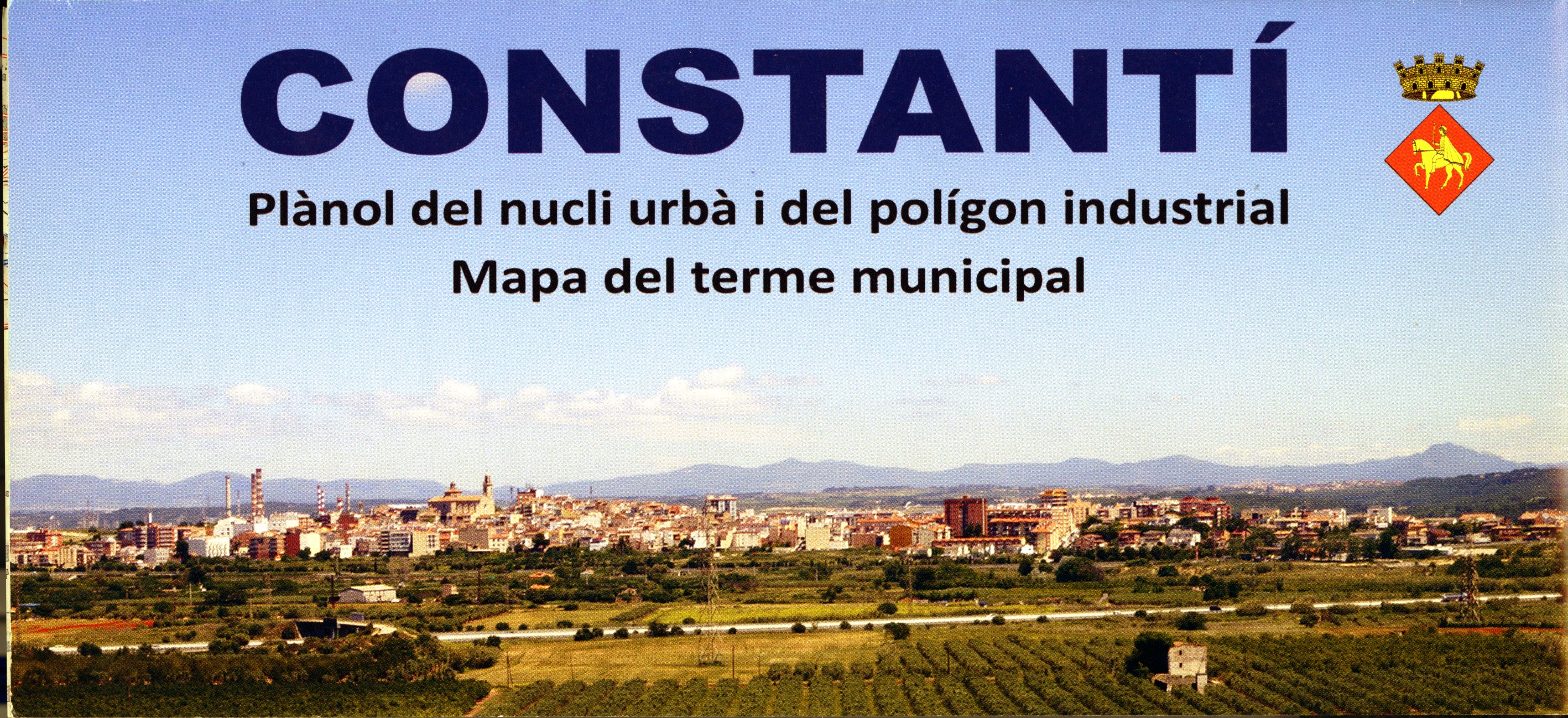 Constantí : Plànol del nucli urbà i del polígon industrial : Mapa del terme municipal - Portada